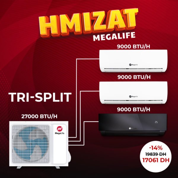 Btu H Bi Split Versaty Inverter Megalife